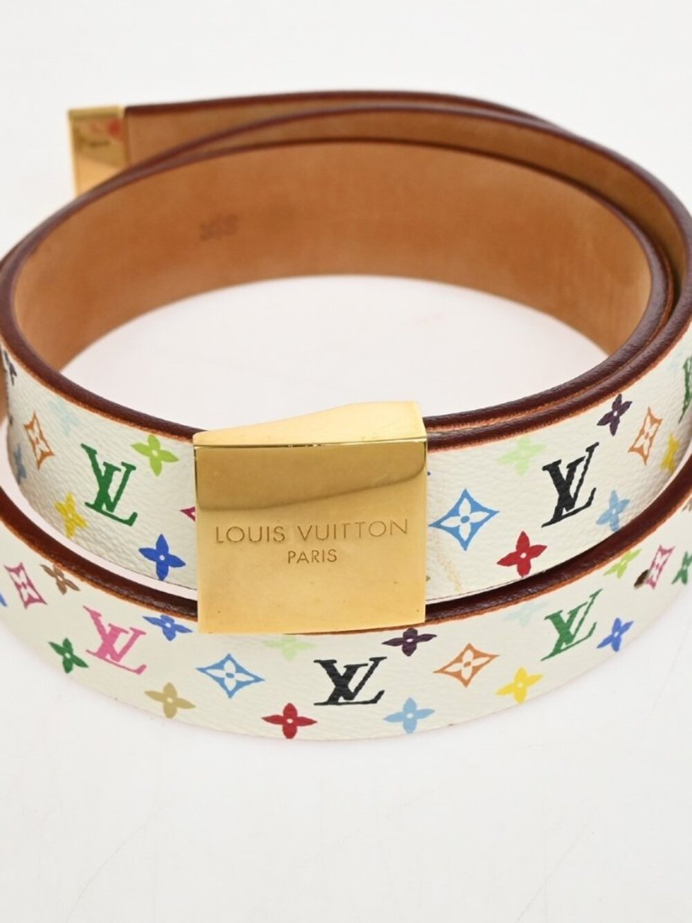 LOUIS VUITTON Ceinture Carre Belt 90/36 Monogram Multi Leather M9270U 84AA203